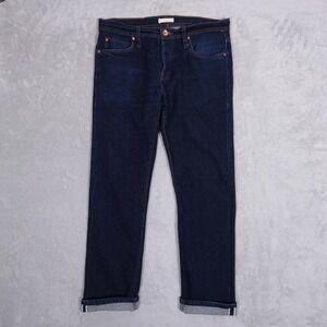 Unbranded Brand UB122 Skinny Indigo Selvedge Denim Jeans Mens 34 (33x30) 11oz